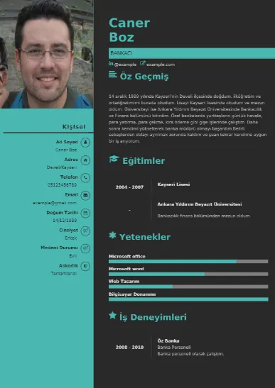 örnek cv indir